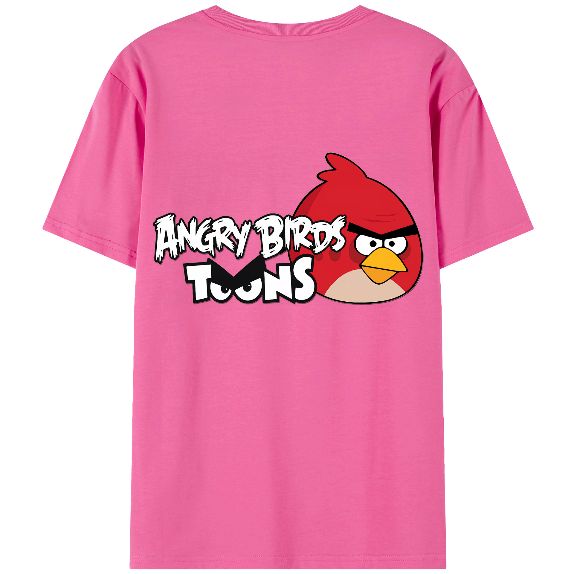 （画像用） Angry Birds アングリーバード レディース半袖Tシャツ(バックプリント)